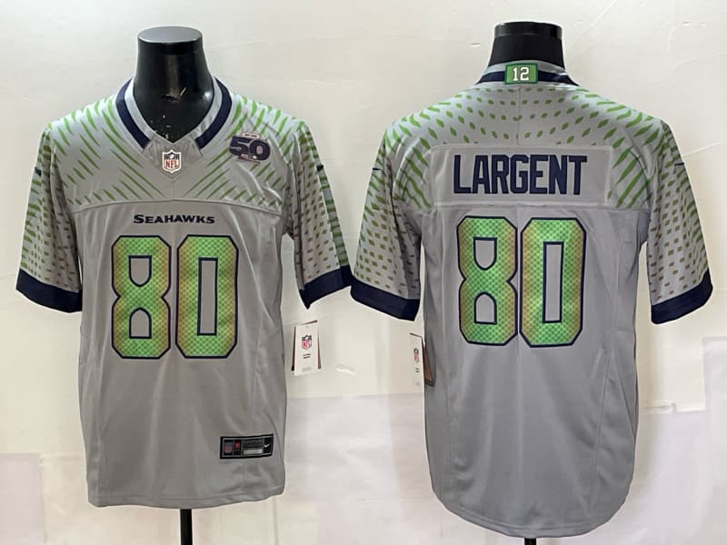 Seattle Seahawks F.U.S.E. Limited Rivalry Series Jersey -  All Stitched  80 LARGENT