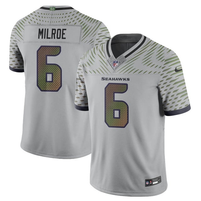 Seattle Seahawks F.U.S.E. Limited Rivalry Series Jersey - All Stitched Jalen Milroe - 6