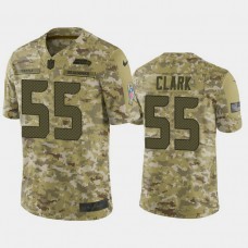 Seattle Seahawks Frank Clark #55 Camo Jersey 2018 Salute to Service