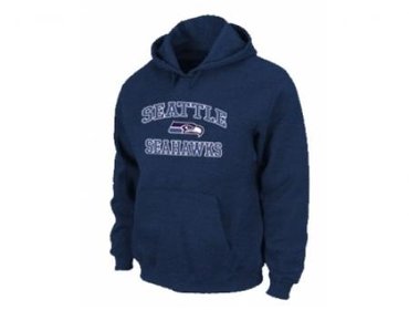 Seattle Seahawks Heart & Soul Pullover Hoodie Black D.Blue