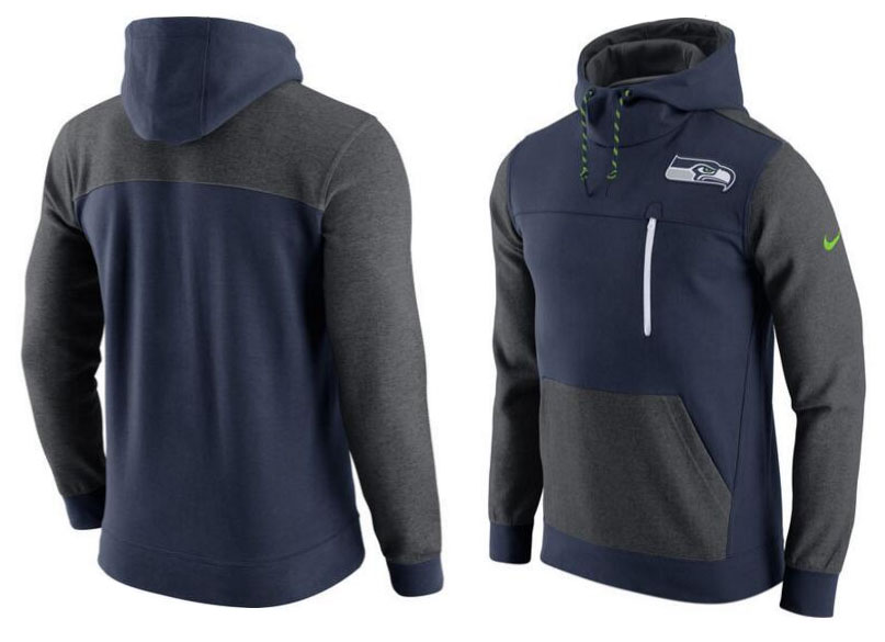 Seattle Seahawks Nike AV15 Fleece Pullover Hoodie College Navy