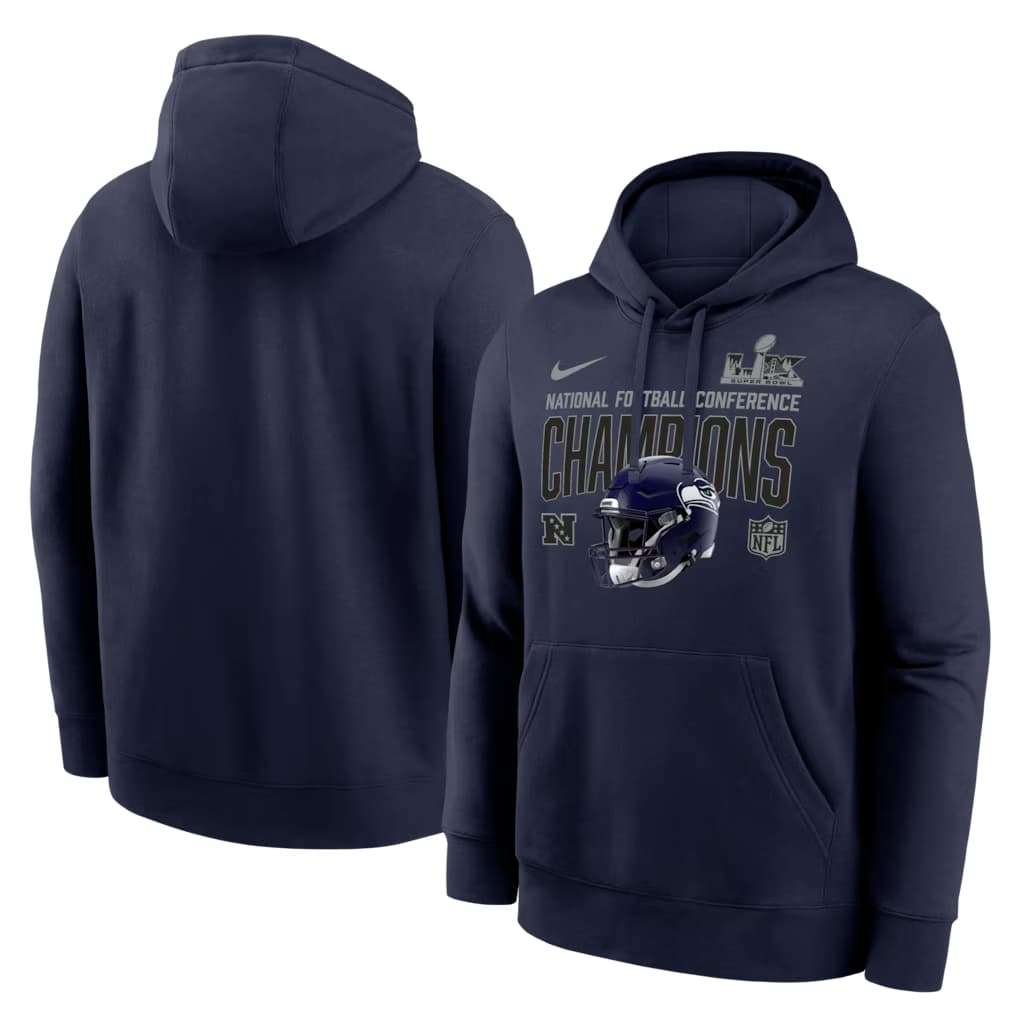 Seattle Seahawks Nike Super Bowl LX Champions   Hoodie Jersey   