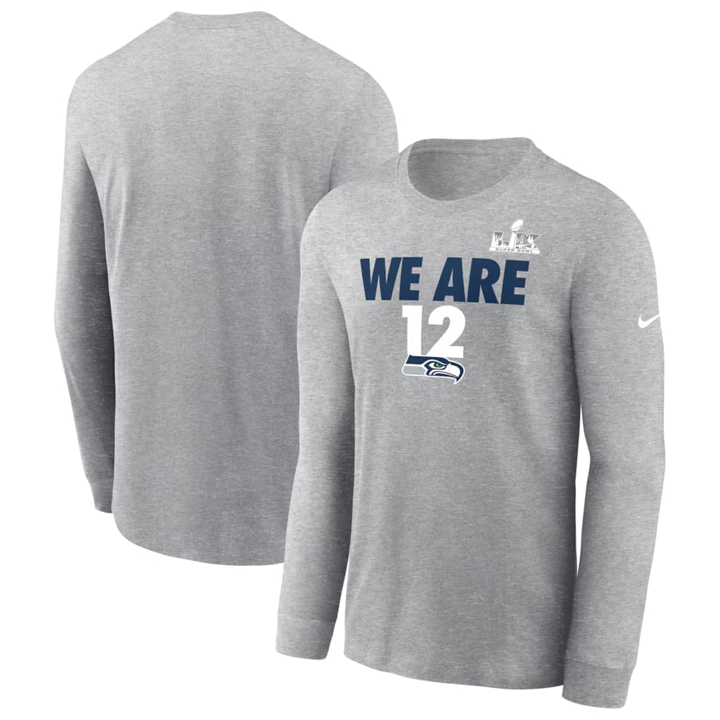 Seattle Seahawks Nike Super Bowl LX Champions   Long Sleeve  T-Shirt 