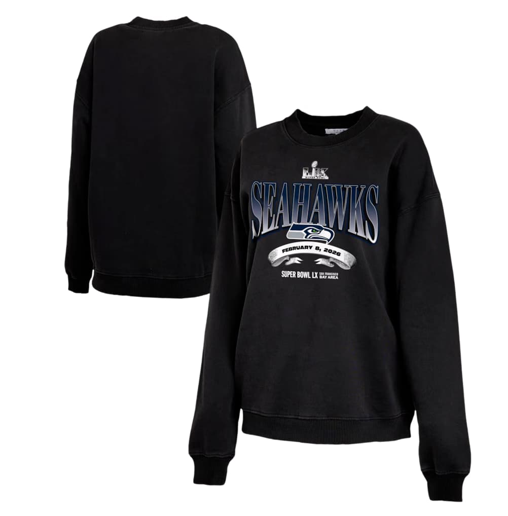 Seattle Seahawks Nike Super Bowl LX Champions  Long Sleeve T-Shirt - Black