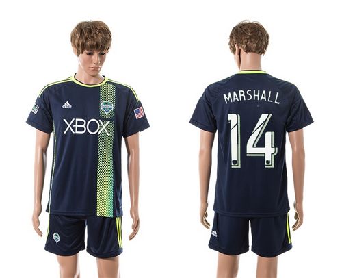 Seattle Sounders #14 Marshall Away Soccer Club Jersey