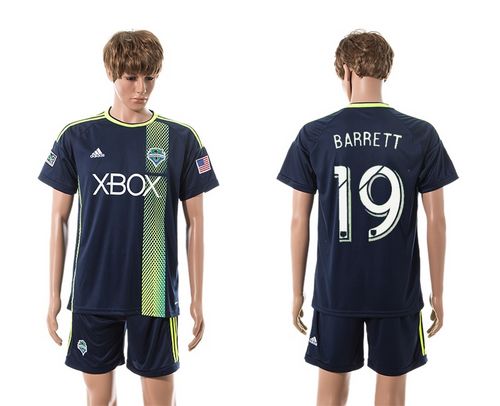 Seattle Sounders #19 Barrett Away Soccer Club Jersey