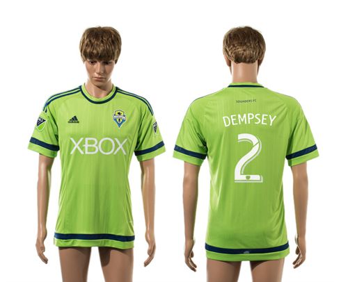 Seattle Sounders #2 Dempsey Home Thai Version Soccer Club Jersey