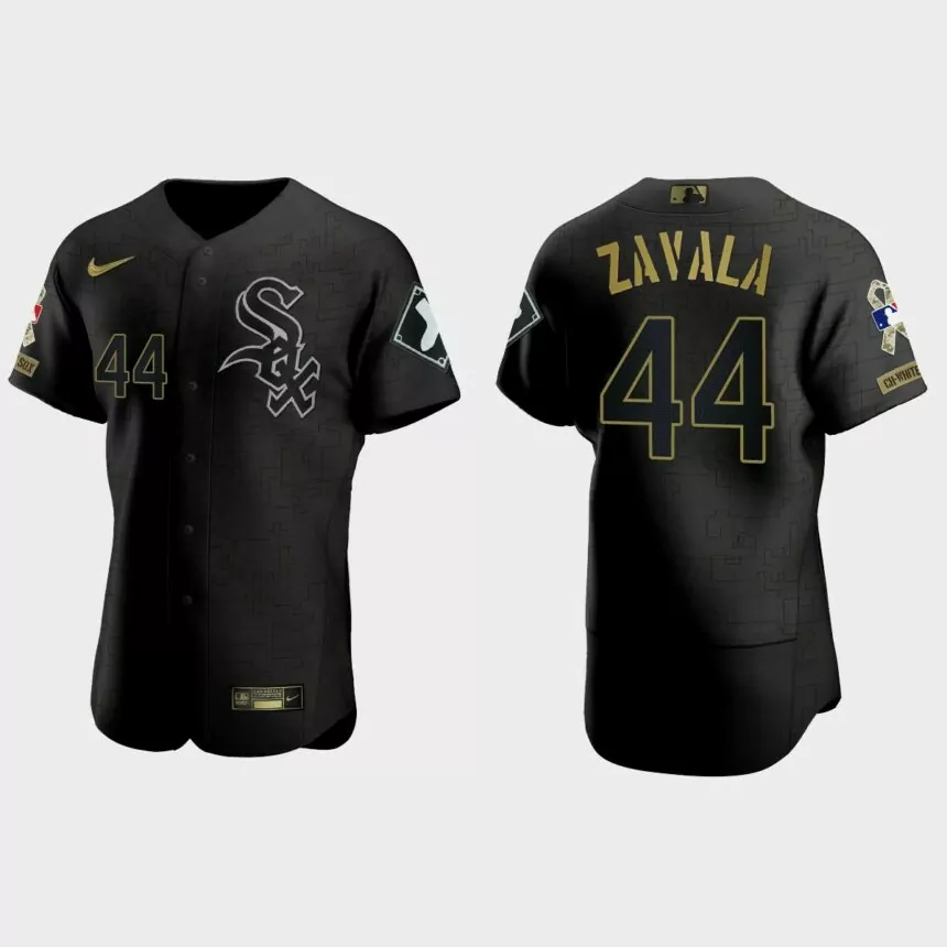 Seby Zavala Chicago White Sox 2021 Salute to Service Jersey – All Black