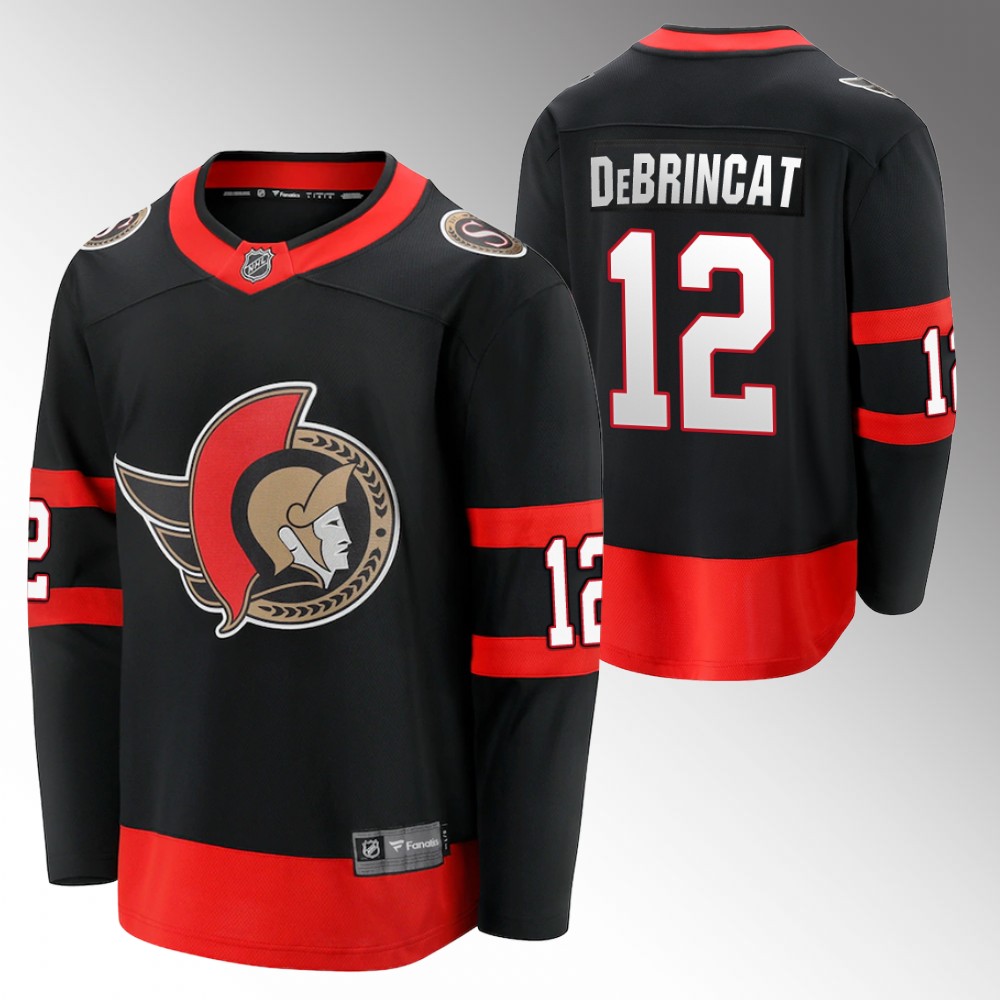 Senators #12 Alex DeBrincat Black Home Jersey