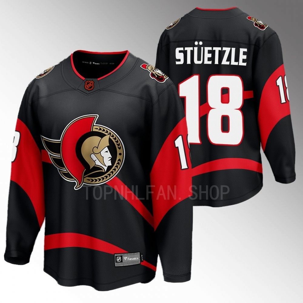 Senators #18 Tim Stuetzle Black 2022 Special Edition 2.0 Jersey