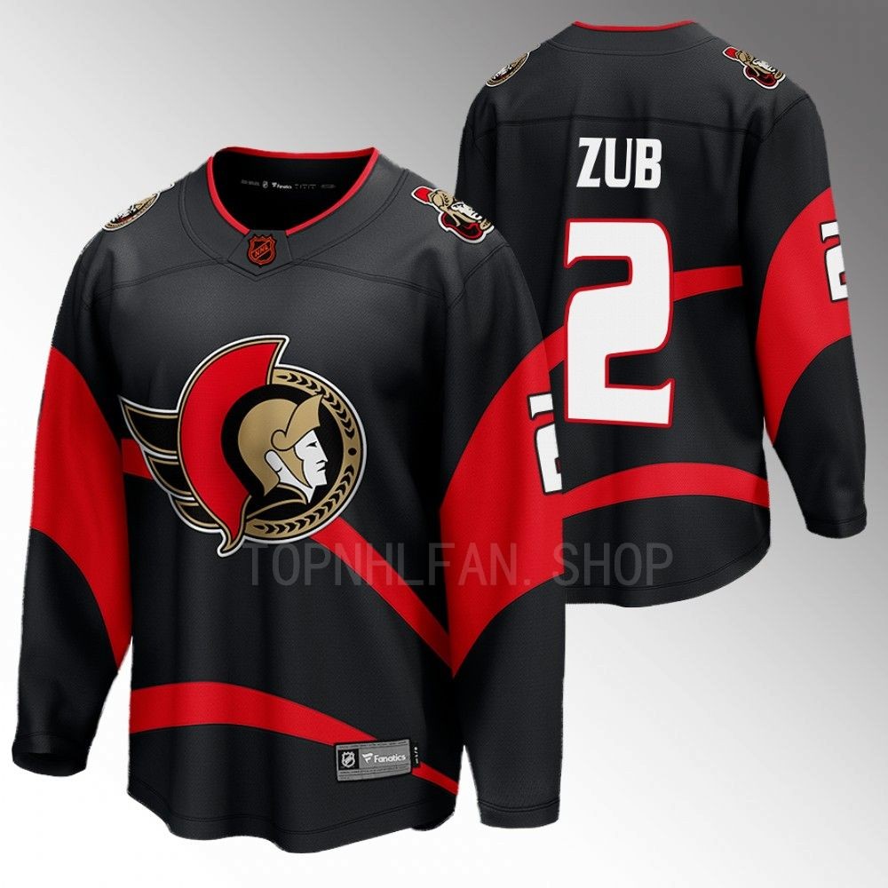 Senators #2 Artyom Zub Black 2022 Special Edition 2.0 Jersey