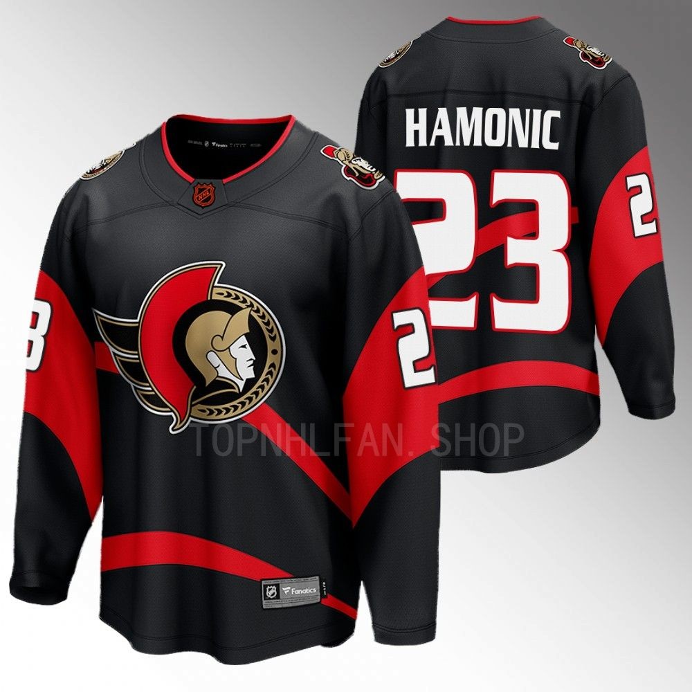 Senators #23 Travis Hamonic Black 2022 Special Edition 2.0 Jersey