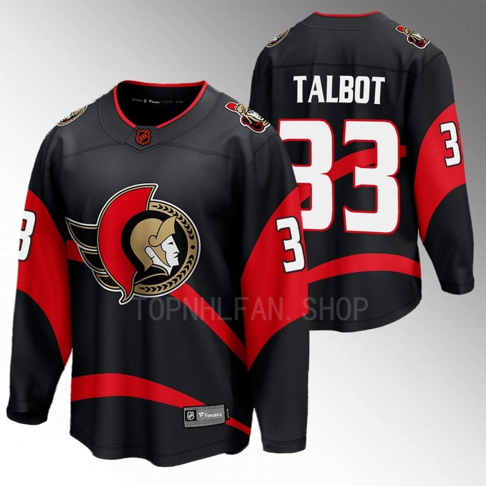 Senators #33 Cam Talbot Black 2022 Special Edition 2.0 Jersey