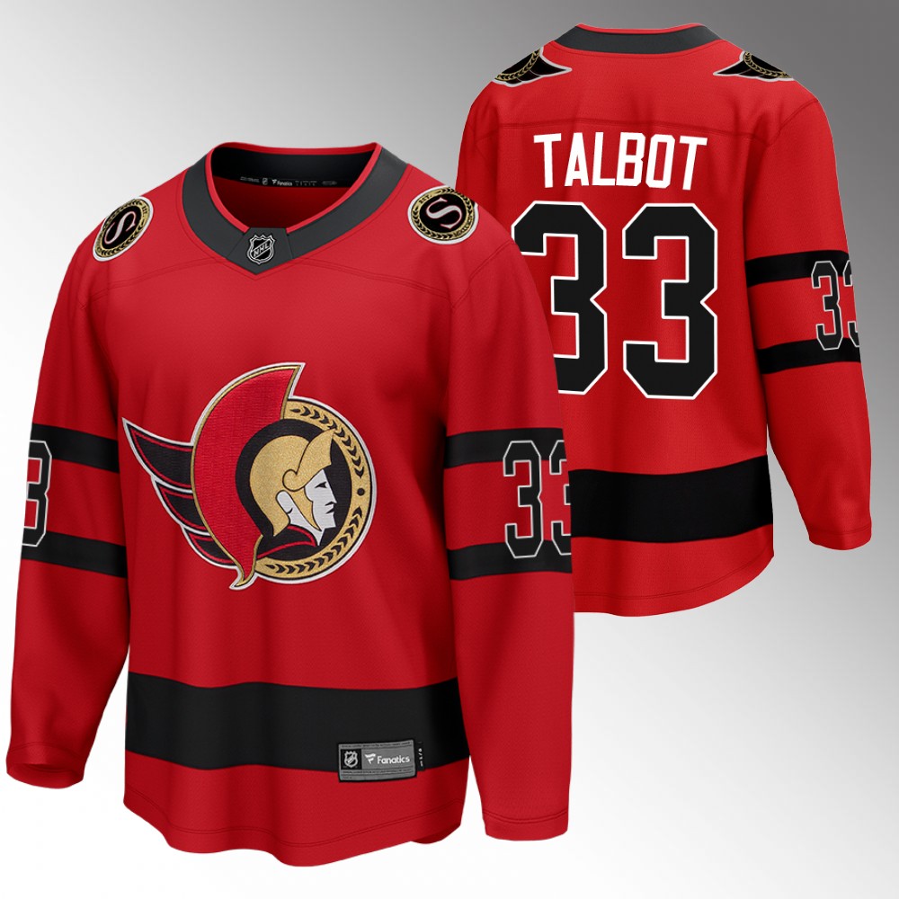 Senators #33 Cam Talbot Red 2022 Special Edition Jersey