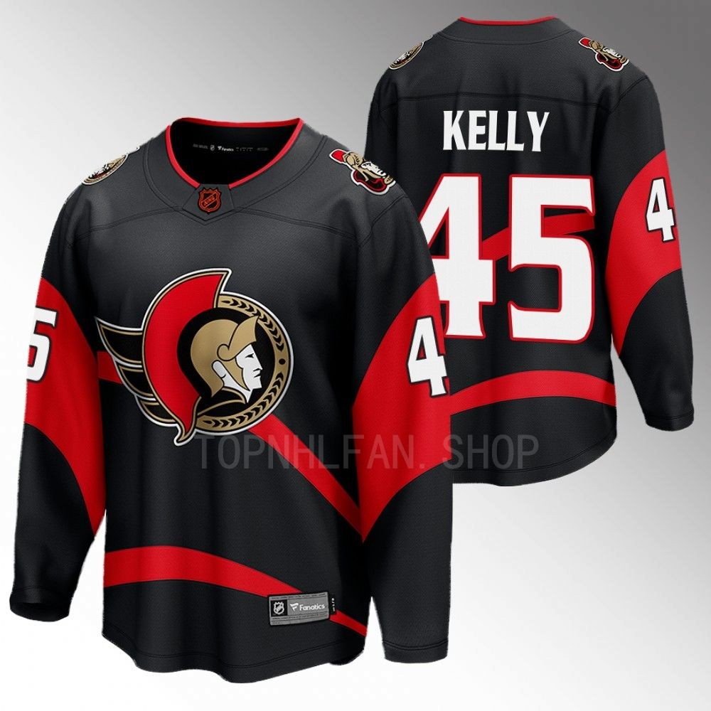 Senators #45 Parker Kelly Black 2022 Special Edition 2.0 Jersey