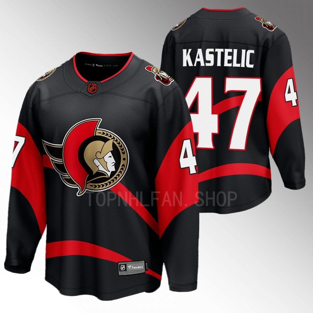 Senators #47 Mark Kastelic Black 2022 Special Edition 2.0 Jersey