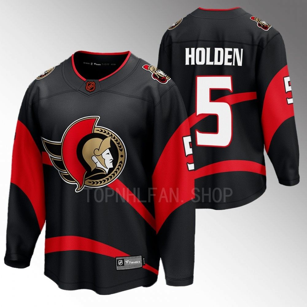 Senators #5 Nick Holden Black 2022 Special Edition 2.0 Jersey