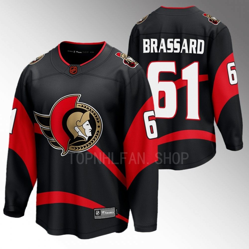 Senators #61 Derick Brassard Black 2022 Special Edition 2.0 Jersey