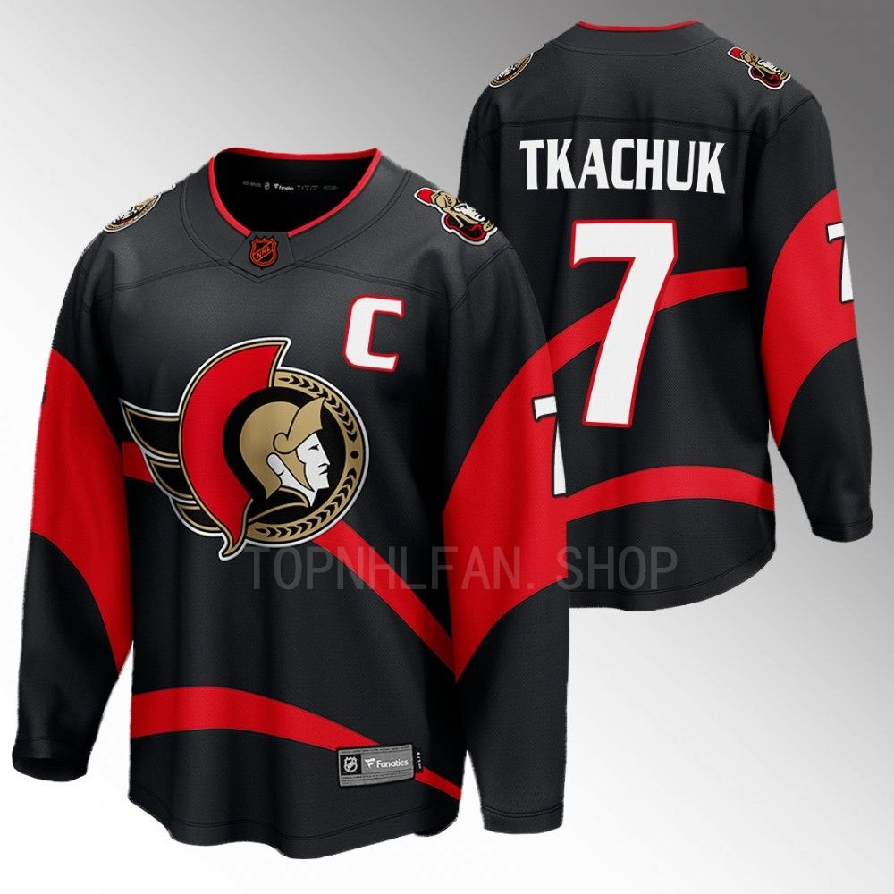 Senators #7 Brady Tkachuk Black 2022 Special Edition 2.0 Jersey