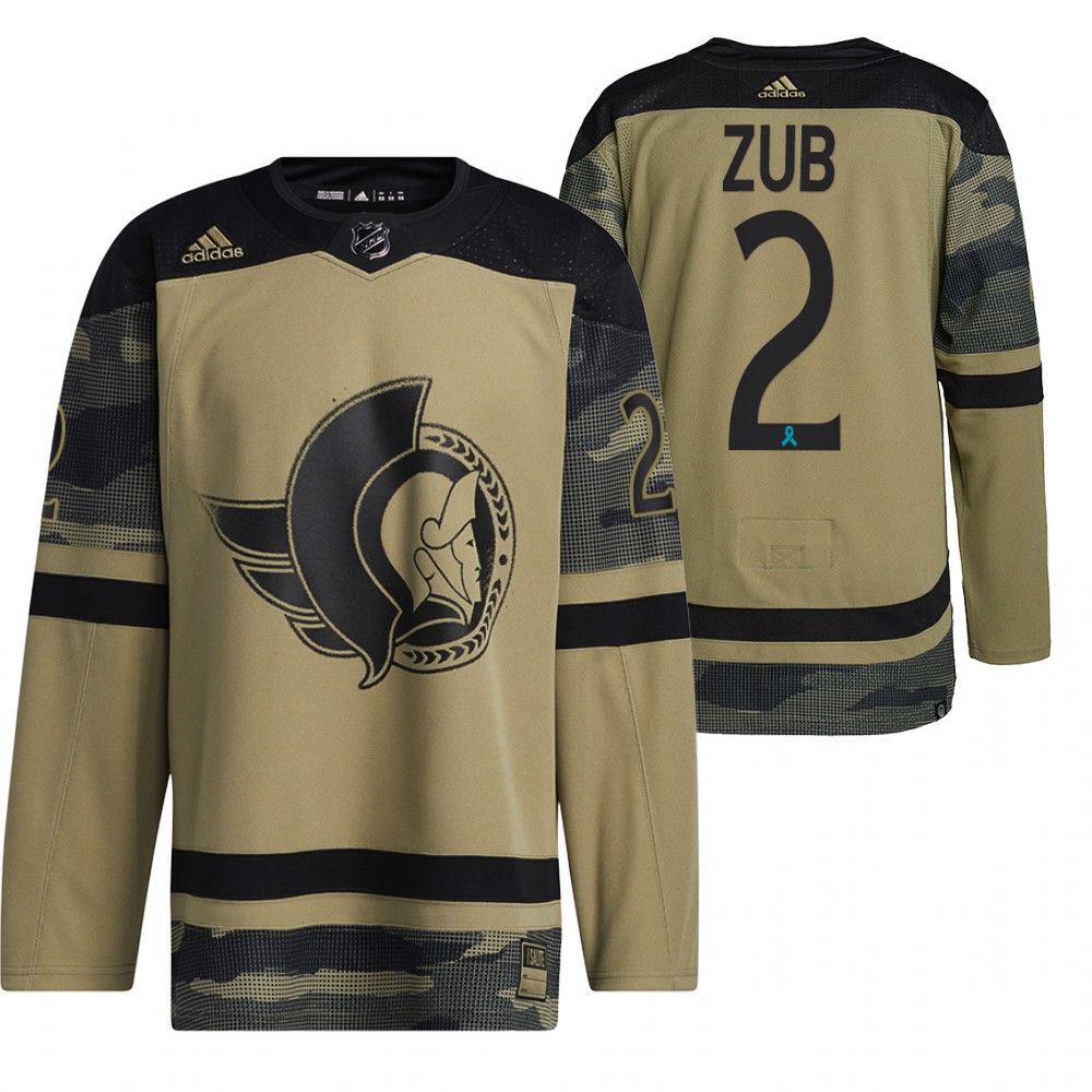 Senators Artyom Zub Canadian Armed Force Camo 2021 CAF Night Jersey