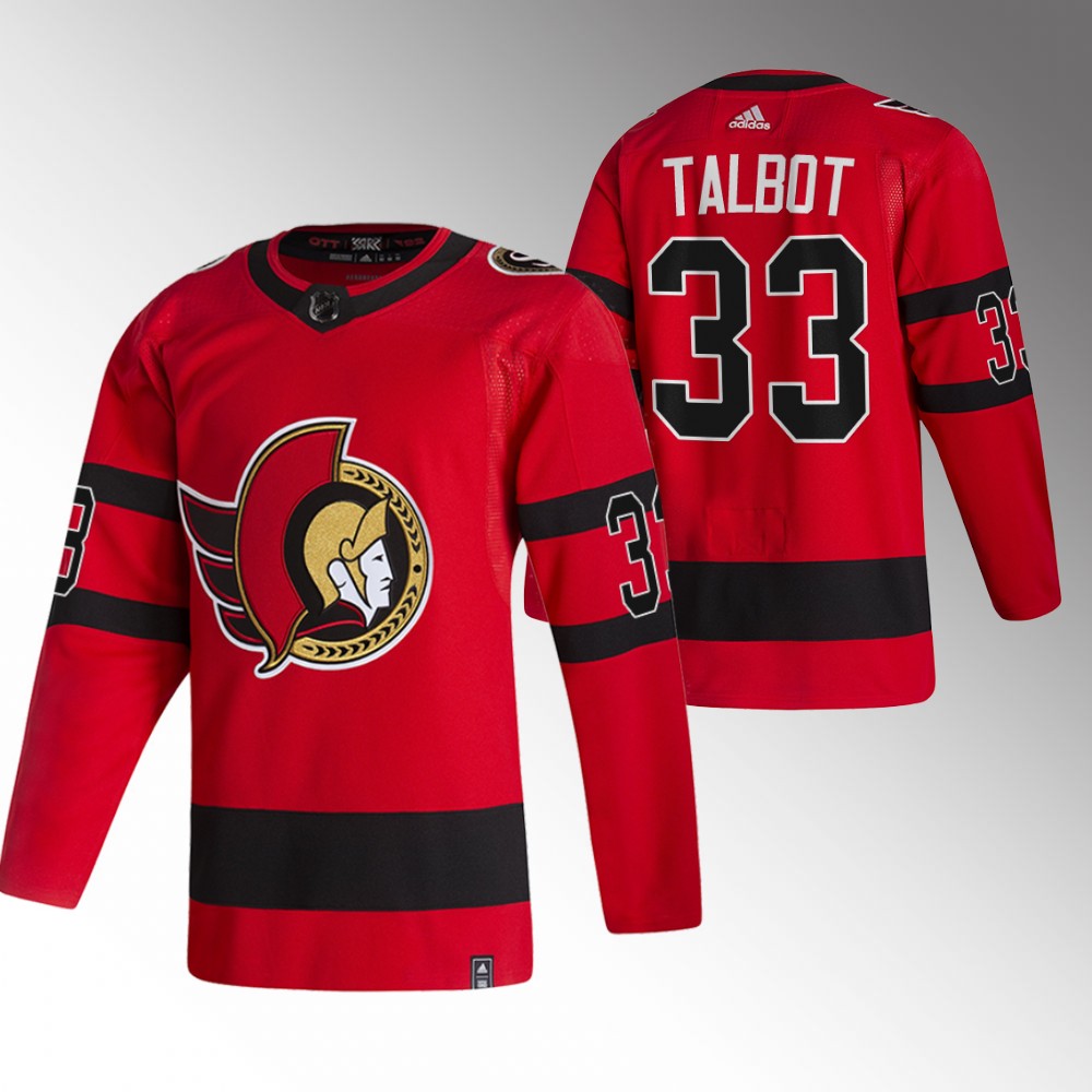 Senators Cam Talbot 2022 Reverse Retro Red Authentic Jersey