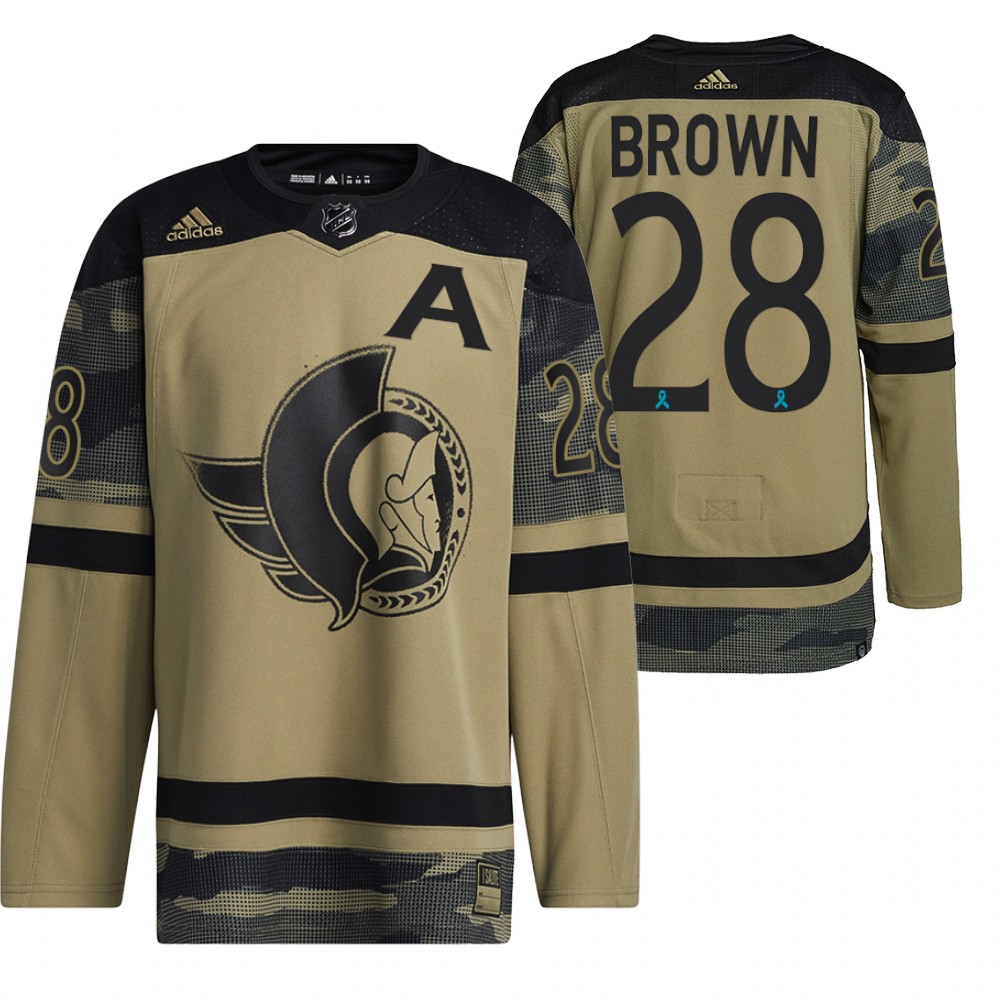 Senators Connor Brown Canadian Armed Force Camo 2021 CAF Night Jersey