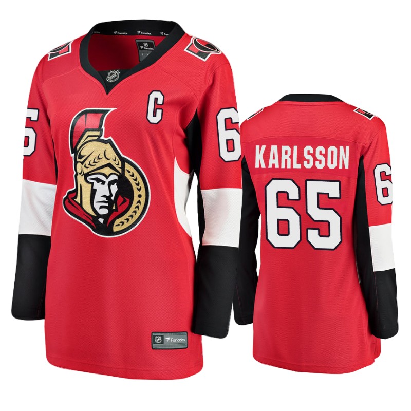 Senators Erik Karlsson Red Breakaway Player Home Jersey