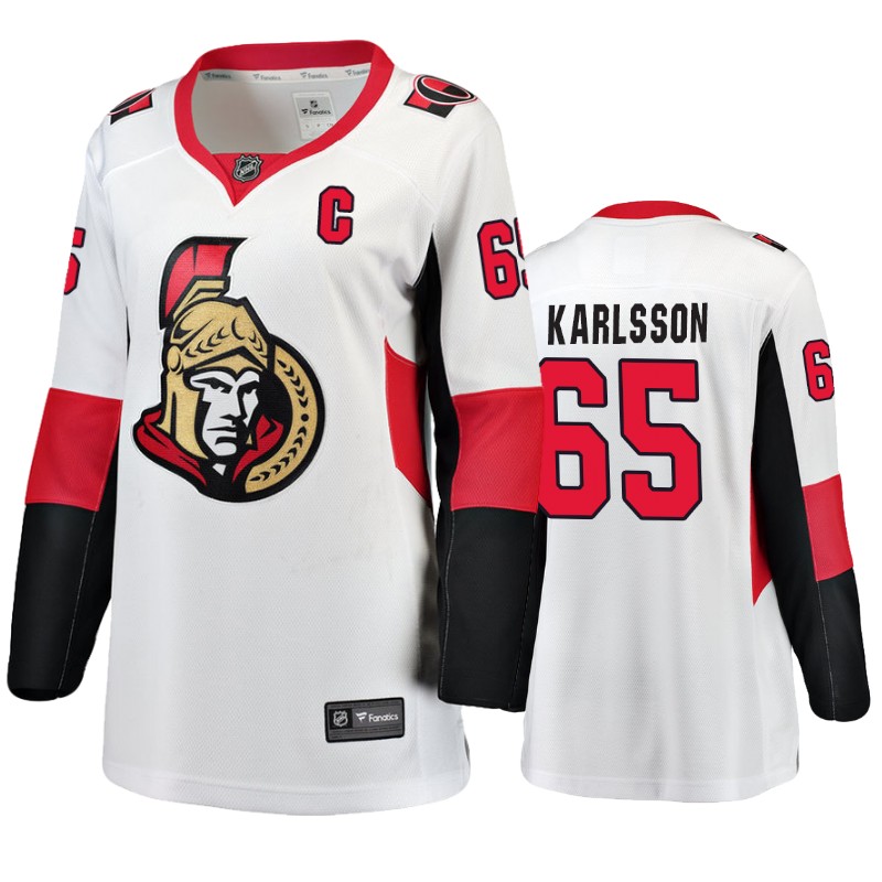 Senators Erik Karlsson White Away Breakaway Alternate Jersey