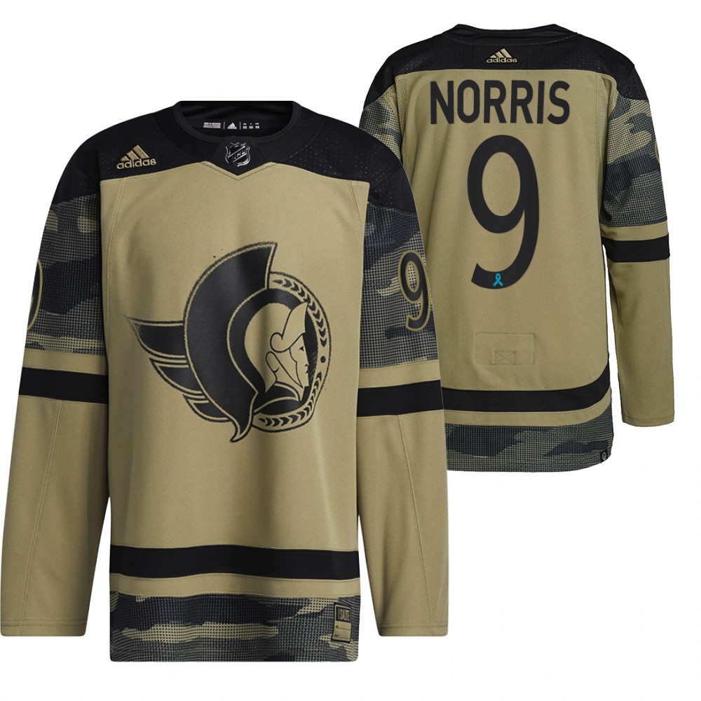 Senators Josh Norris Canadian Armed Force Camo 2021 CAF Night Jersey