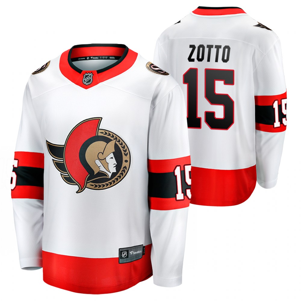 Senators Michael Del Zotto Jersey Away White Player Men