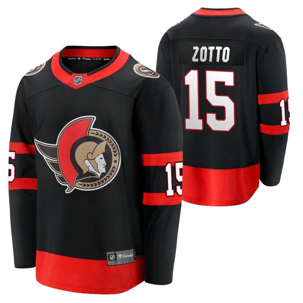 Senators Michael Del Zotto Jersey Home Black Player Men