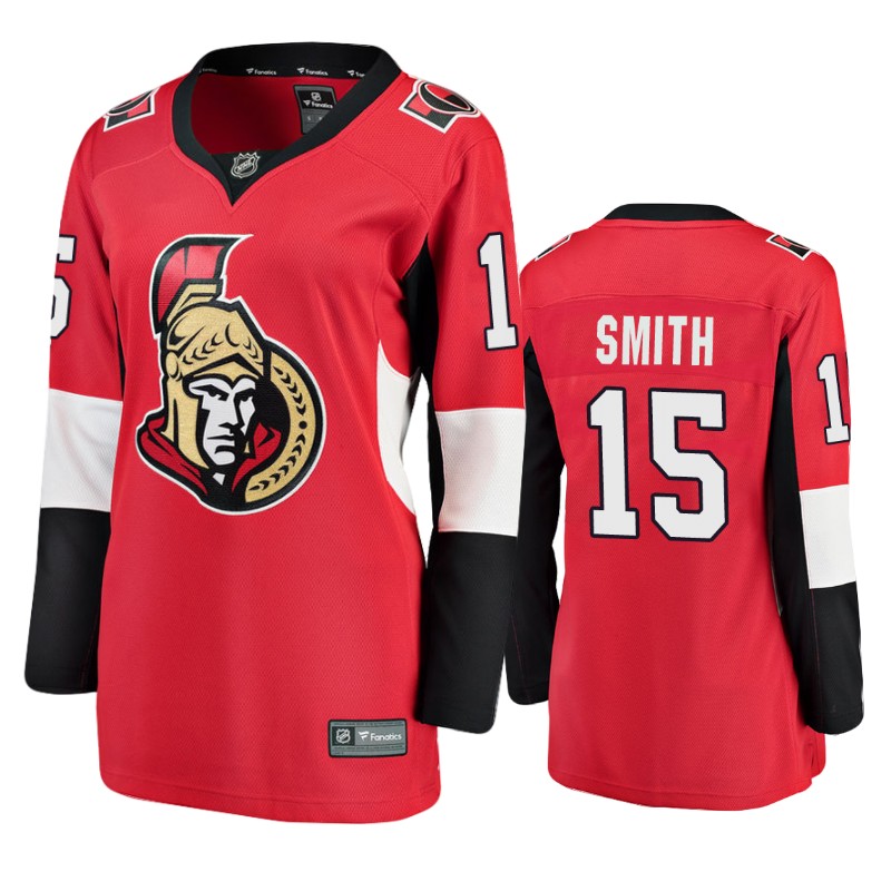 Senators Zack Smith Red Breakaway Player Home Jersey