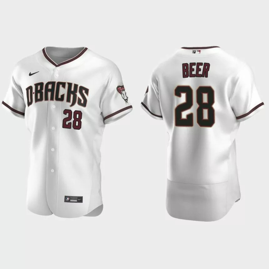 Seth Beer Arizona Diamondbacks Authentic Home Jersey – White.jpg