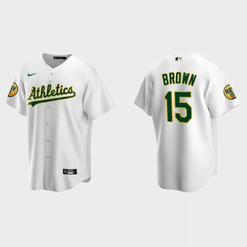 Seth Brown Oakland Athletics 2022 Ray Fosse Patch Replica Jersey – White