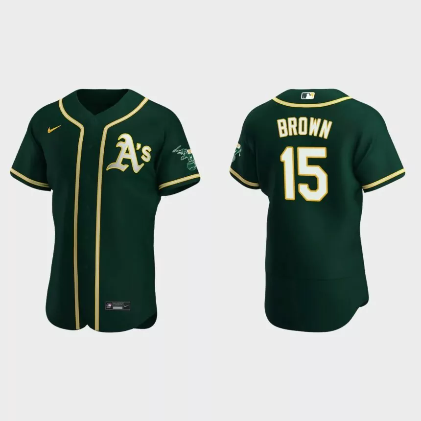Seth Brown Oakland Athletics Authentic Alternate Jersey – Green