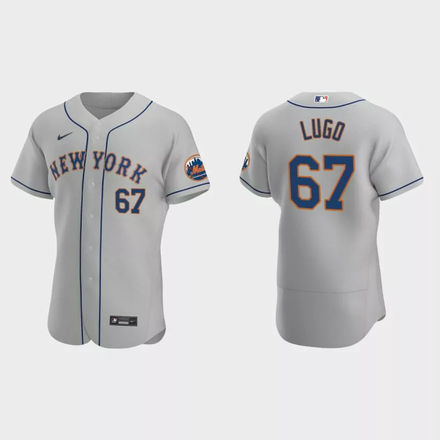 Seth Lugo New York Mets Authentic Road Jersey – Gray