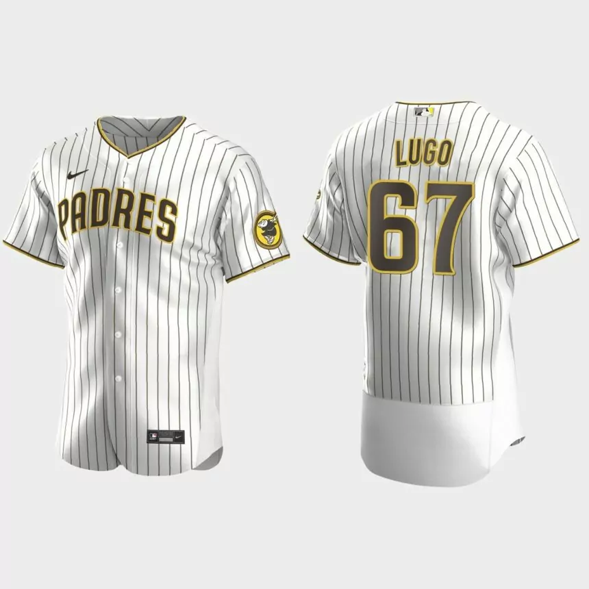 Seth Lugo San Diego Padres Authentic Alternate Jersey – White Brown