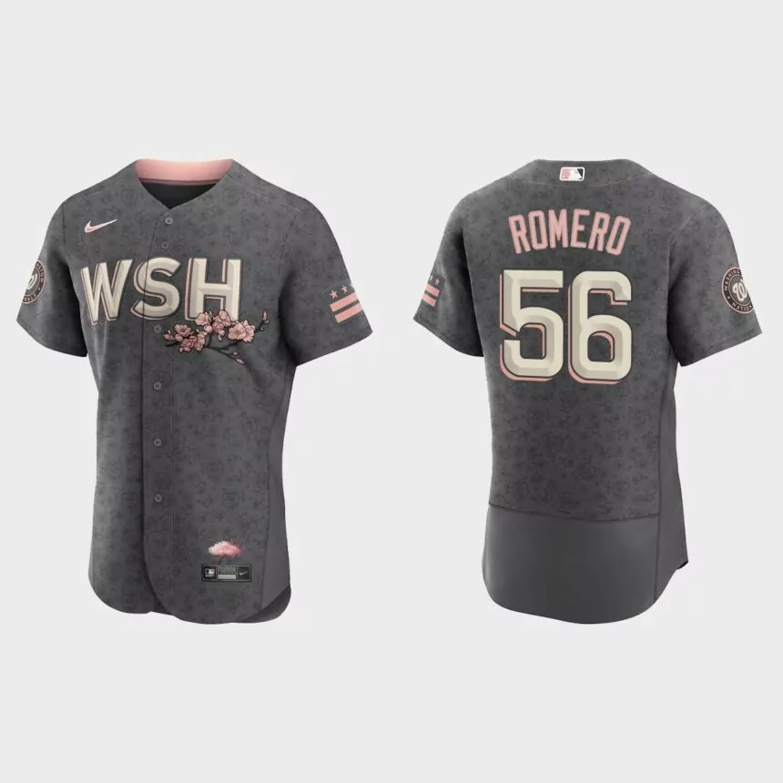 Seth Romero Washington Nationals 2022 City Connect Authentic Jersey – Gray
