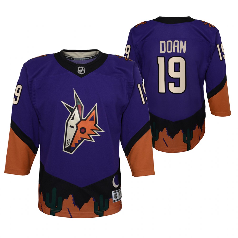 Shane Doan Arizona Coyotes 2021 Reverse Retro Purple Youth Jersey Special Edition