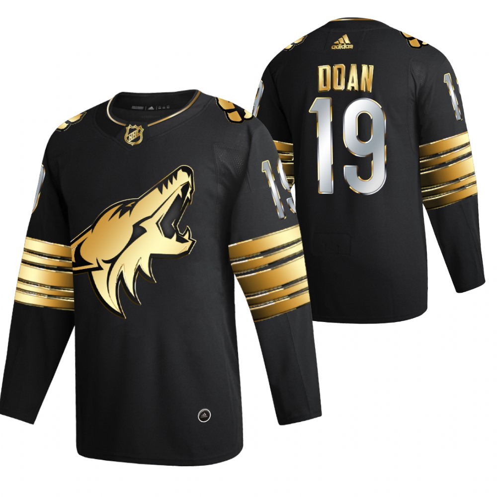 Shane Doan Arizona Coyotes Black Golden Edition Jersey Limited Authentic
