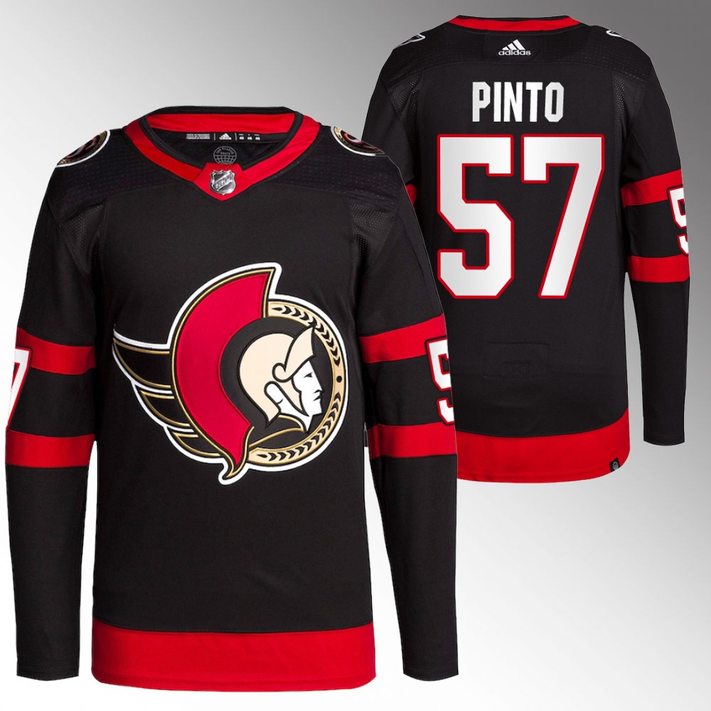 Shane Pinto Ottawa Senators Black Primegreen Authentic Home Jersey