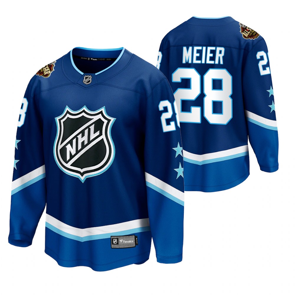 Sharks #28 Timo Meier Blue 2022 All-Star Jersey