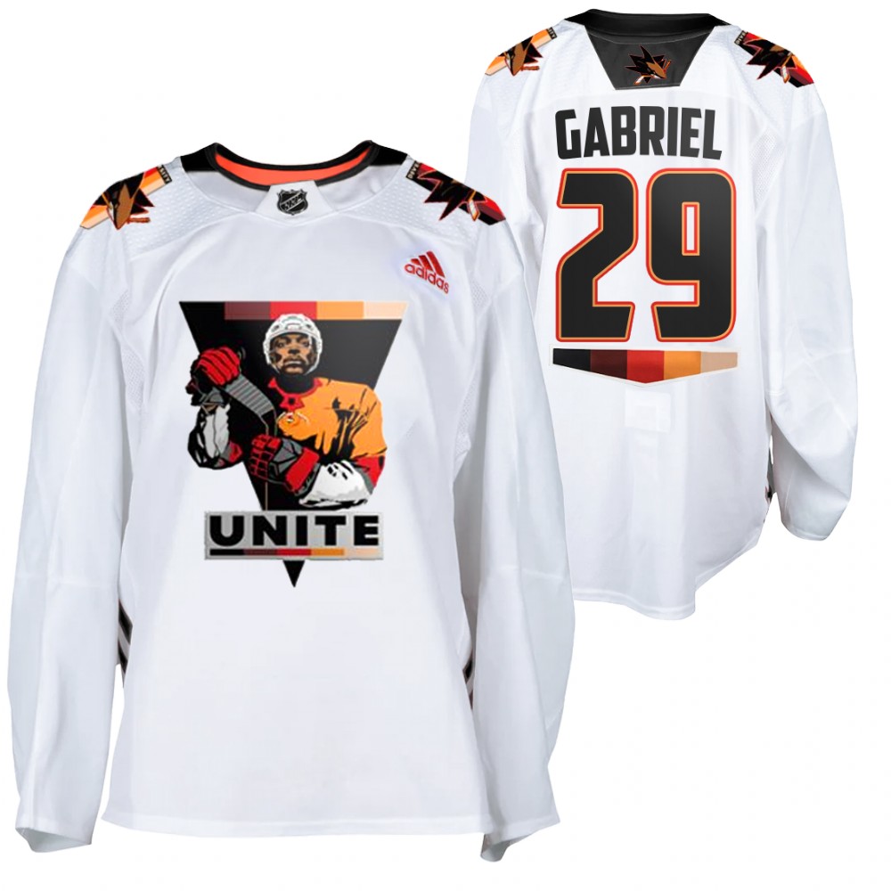Sharks #29 Kurtis Gabriel White 2021 Terry Smith Unite Jersey