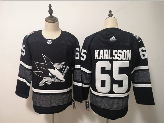 Sharks 65 Erik Karlsson Black 2019 NHL All-Star Game Adidas Jersey