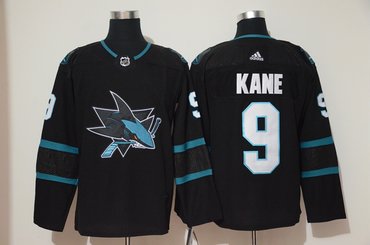 Sharks 9 Evander Kane Black Adidas Jersey