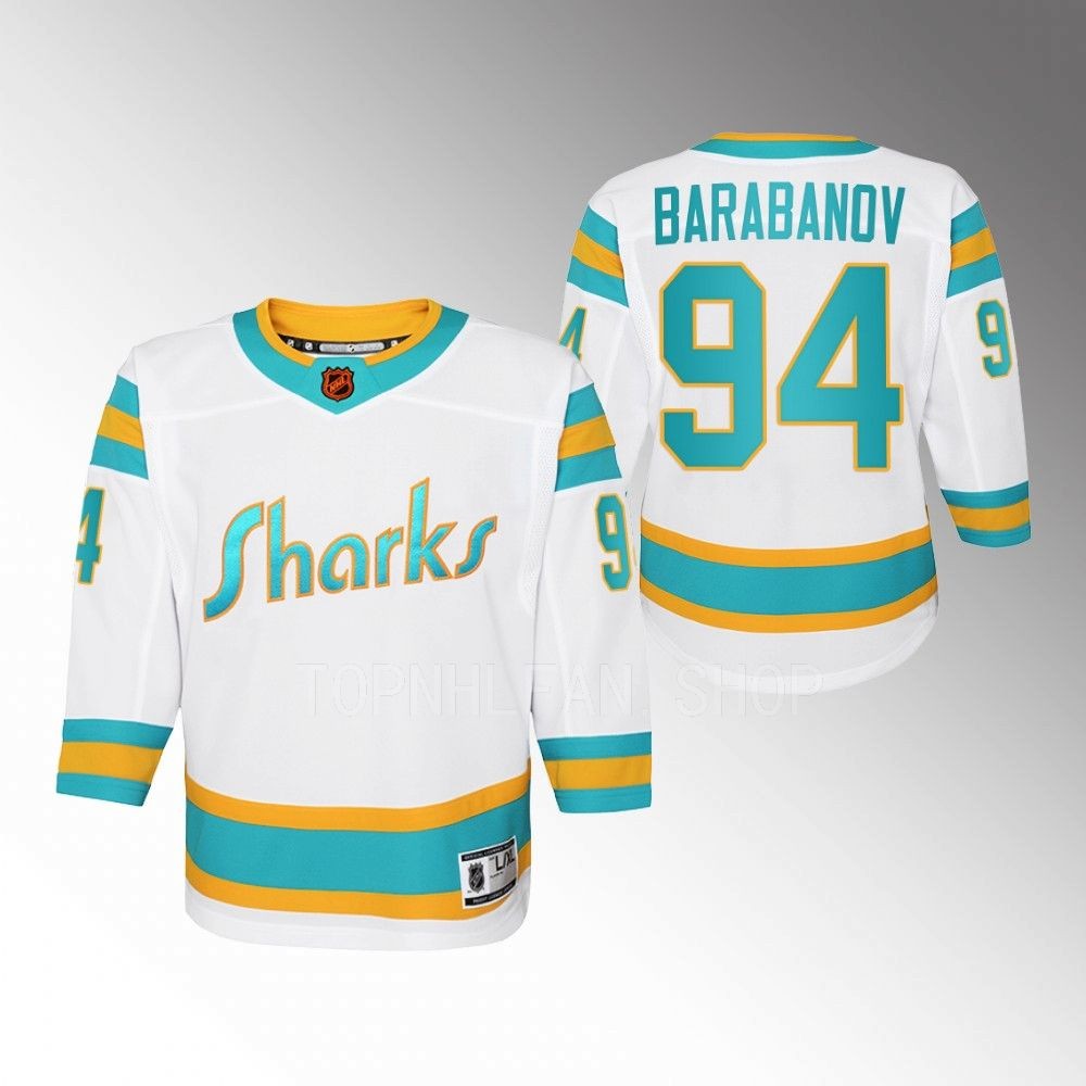 Sharks Alexander Barabanov 2022 Special Edition 2.0 Jersey Youth Replica