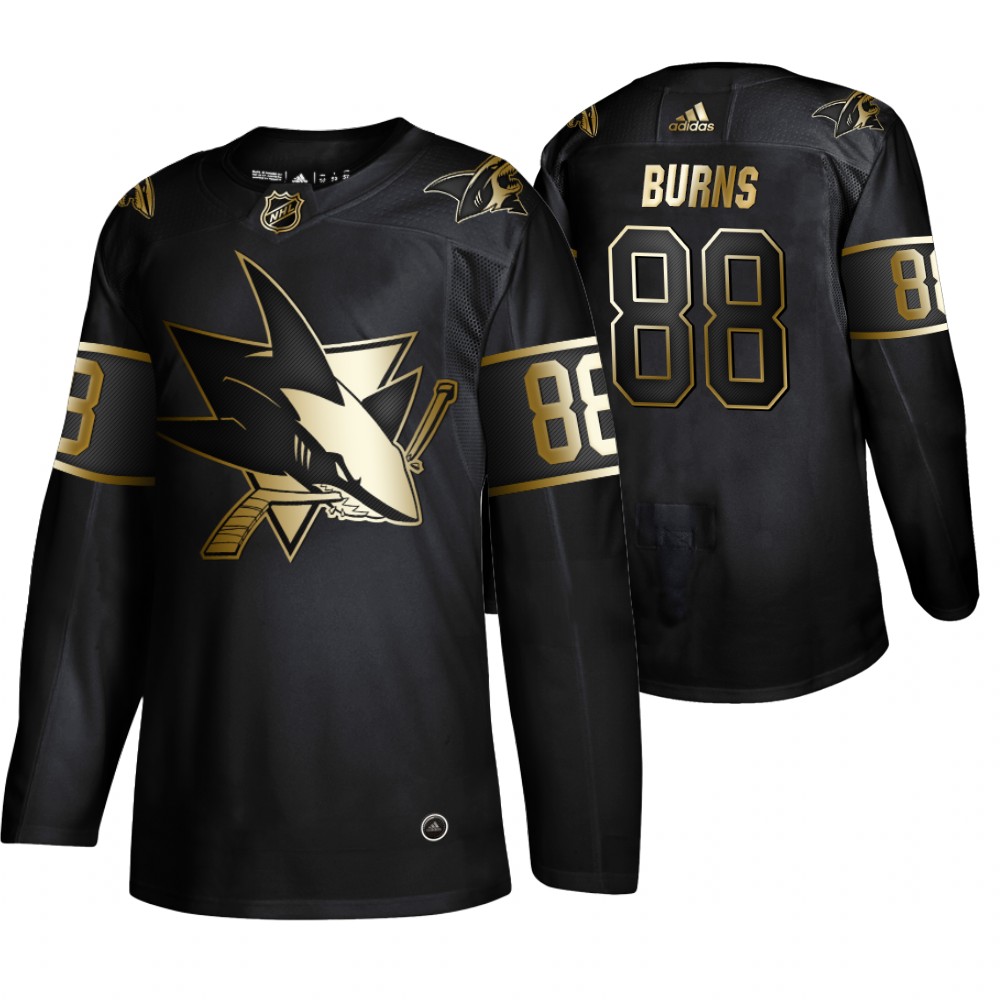 Sharks Brent Burns Men's Authentic 2019 NHL Golden Edition Jersey