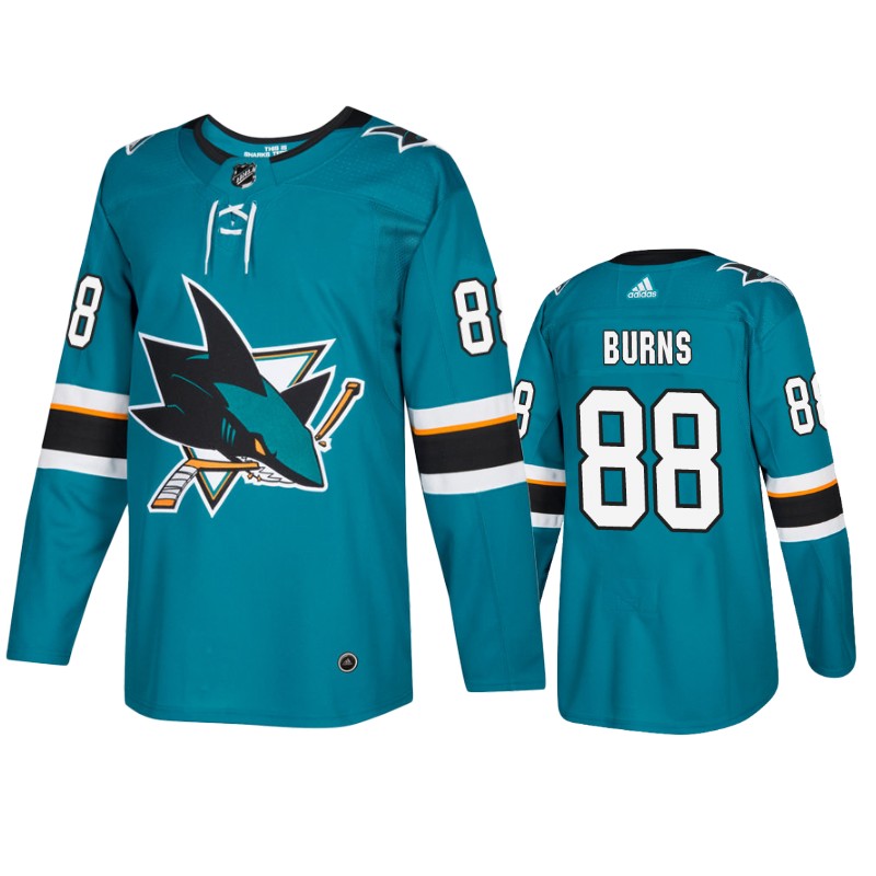 Sharks Brent Burns Teal Home Jersey