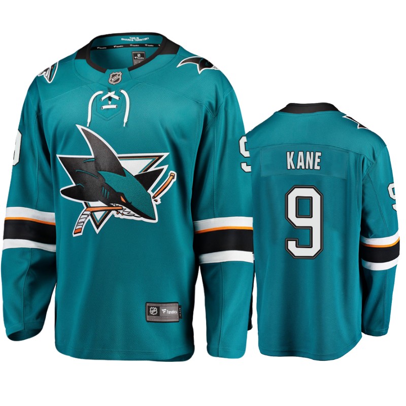 Sharks Evander Kane Teal Premier Home Jersey