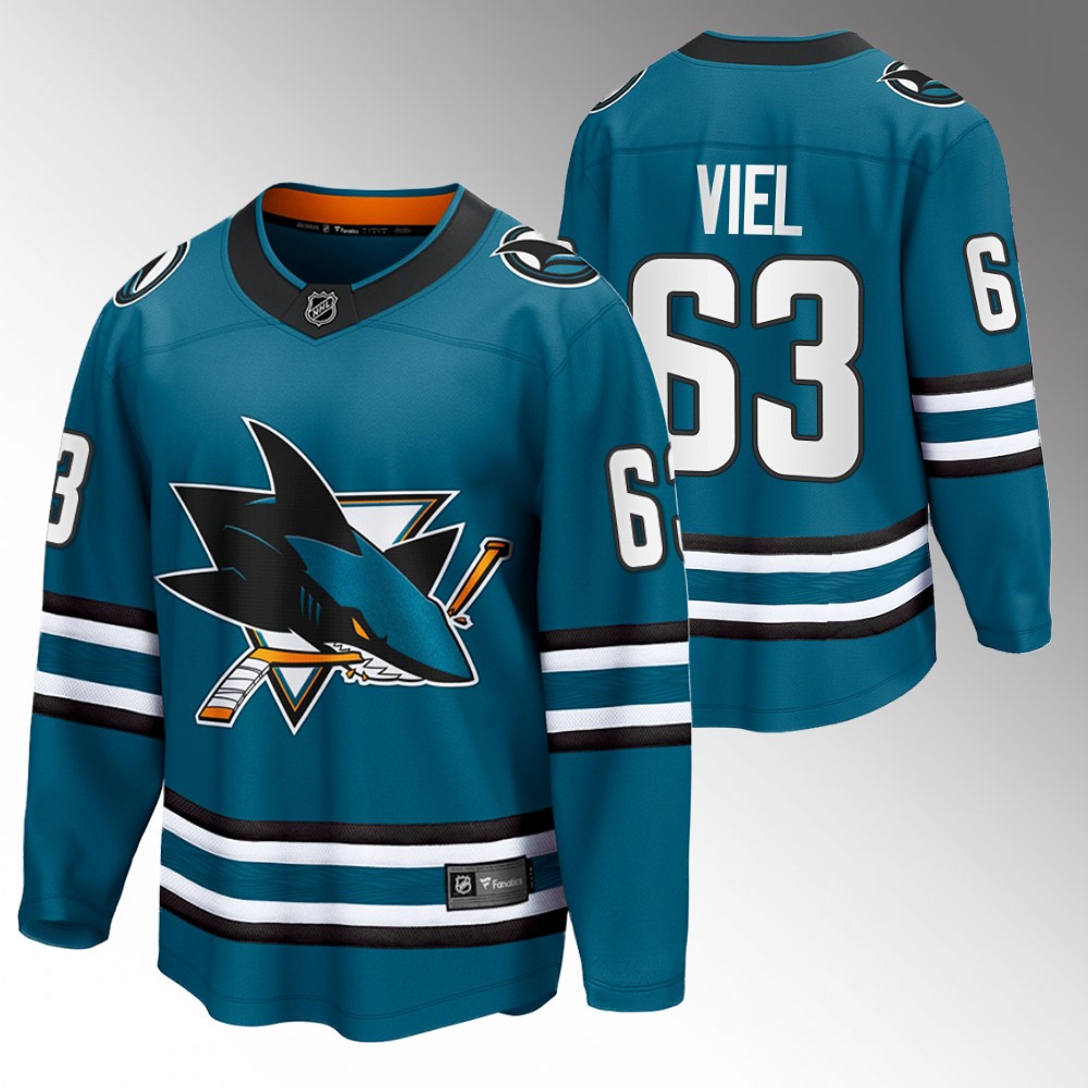 Sharks Jeffrey Viel Jersey Home Teal The Evolve Men